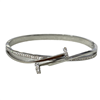 SILVER STAINLES STEEL NAIL BRACELET