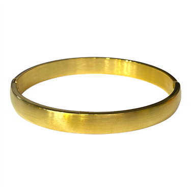 GOLD SOLID PLAIN MEN BRACELET