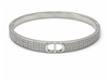 CD Logo Full Paved CZ Bangle