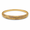 Textured Full PavÃ© Zircon Bangle