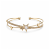 Double-layer Star Mother-of-pearl Open Bangle