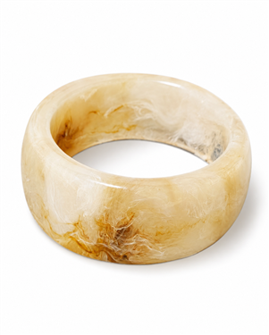 Amber Marble Resin Bangle