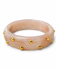 Resin Gold Bead Wide Bangle