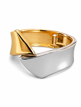 Geometric Open Cuff Bangle