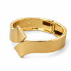 Sculptural Hollow Open Cuff Bangle