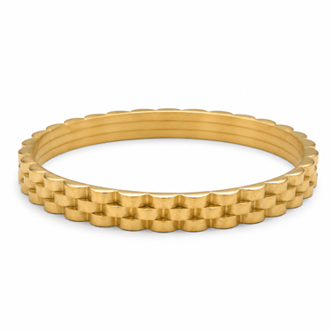 Link Texture Bangle Bracelet