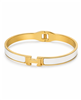 Enamel Gold-Trim Cuff Bangle