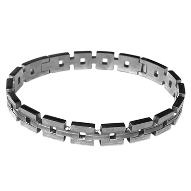 MEN SILVER STAINLESS STEEL BRACELET