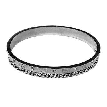 SILVER MEN STAINLESS STEEL BRACELET