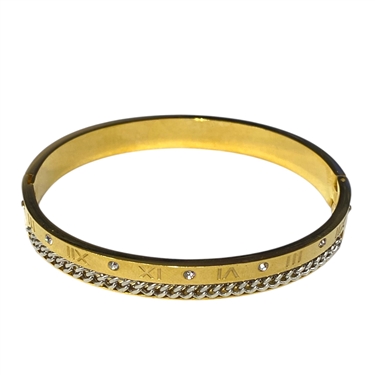 MEN GOLD STAINLESS STEEL BRACELET