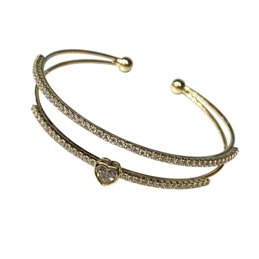 GOLD HEART BRACELET