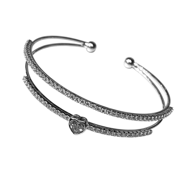 SILVER HEART BRACELET