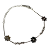 SILVER FLOWER STAINLESS STEEL BRACELET