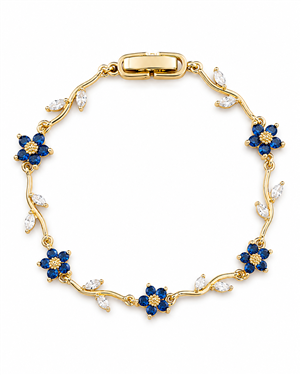 Flower Leaf Crystal Bracelet