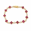Four-Leaf Flower Zircon Bracelet