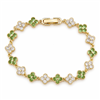 Four-Leaf Flower Crystal Bracelet
