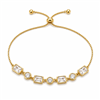 Rectangle & Round Zircon Adjustable Bracelet