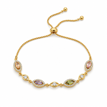 Marquise Eye Crystal Adjustable Bracelet