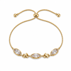 Marquise Zircon Cross Link Adjustable Bracelet