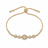 Oval Halo Adjustable Bracelet