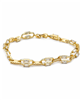 Rectangle Link Rhinestone Bracelet