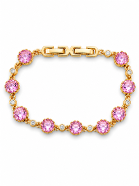 Round CZ Tennis Bracelet