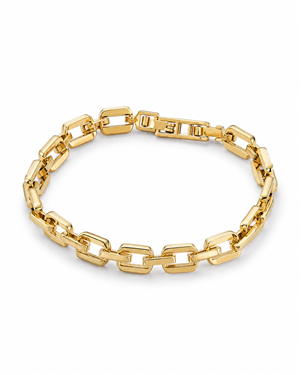 Geometric Buckle Link Bracelet