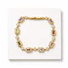 Colorful Baguette Gemstone Rhinestone Bracelet
