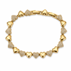 Heart PavÃ© Crystal Chain Bracelet