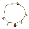 GOLD STRAWBERRY BRACELET