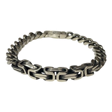 MEN SILVER MATTE BRACELET
