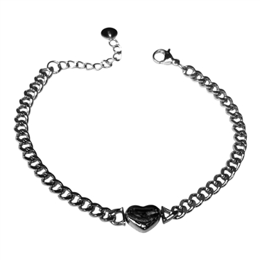 SILVER HEART BRACELET
