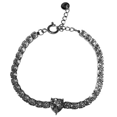 SILVER HEART BRACELET