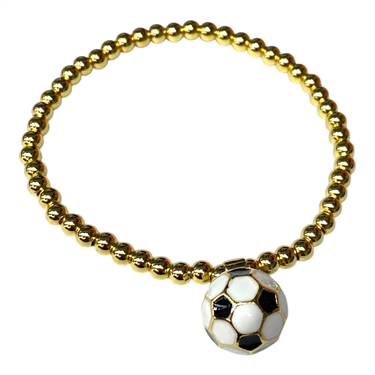 GOLD SOCCER BRACELET