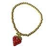GOLD STRAWBERRY BRACELET