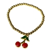 GOLD CHERRY BRACELET