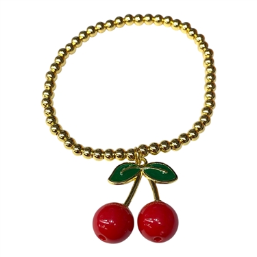 GOLD CHERRY BRACELET