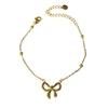 GOLD BOW EARRING