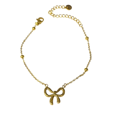 GOLD BOW EARRING