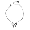 SILVER BOW BRACELET