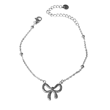 SILVER BOW BRACELET