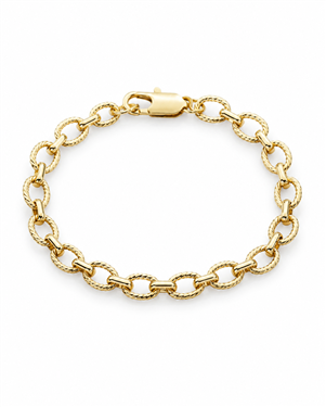 Twisted Oval Link Bracelet
