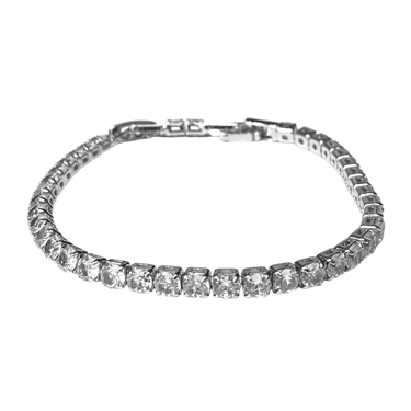SILVER TENNIS BRACELET