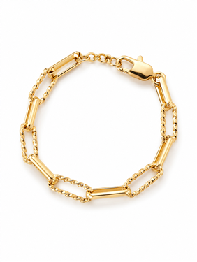 Beaded Open Link Bracelet