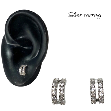 SILVER DAINTY EARRING