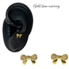 GOLD BOW EARRING