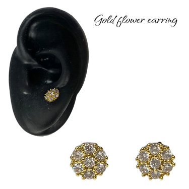 GOLD FLOWER EARRING