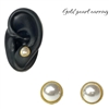 GOLD PEARL EARRING