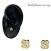 GOLD FLOWER EARRING