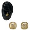 GOLD SQUARE EARRING